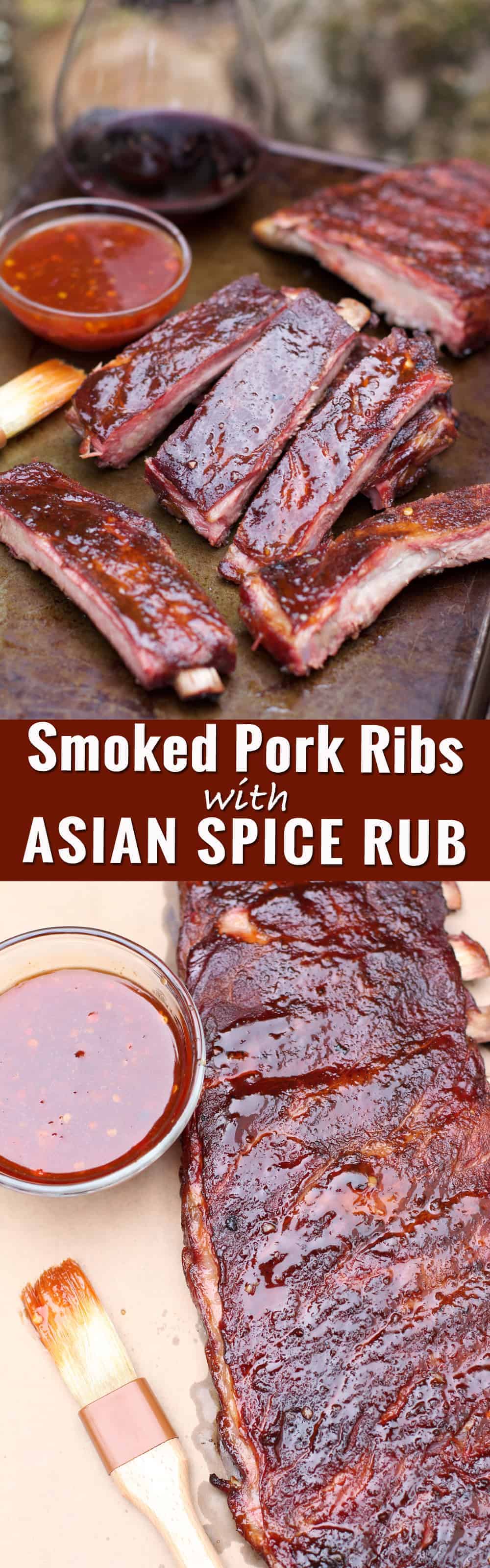 Smoked Pork Ribs with Asian Spice Rub Vindulge