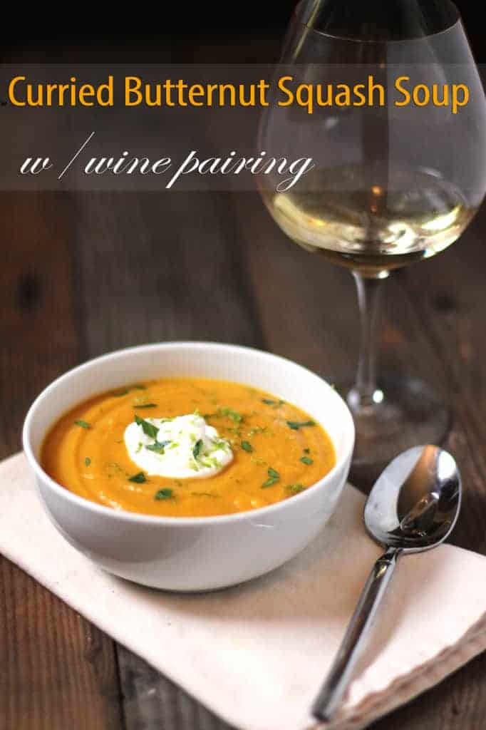 Curried Butternut Squash Soup and Wine Pairing