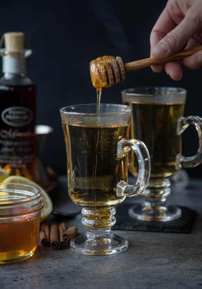 Hot Toddy with honey drizzle.