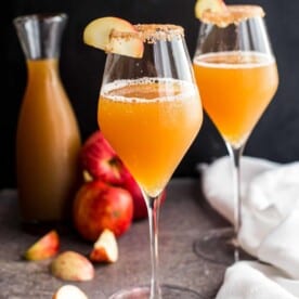 Two Apple Cider Mimosas