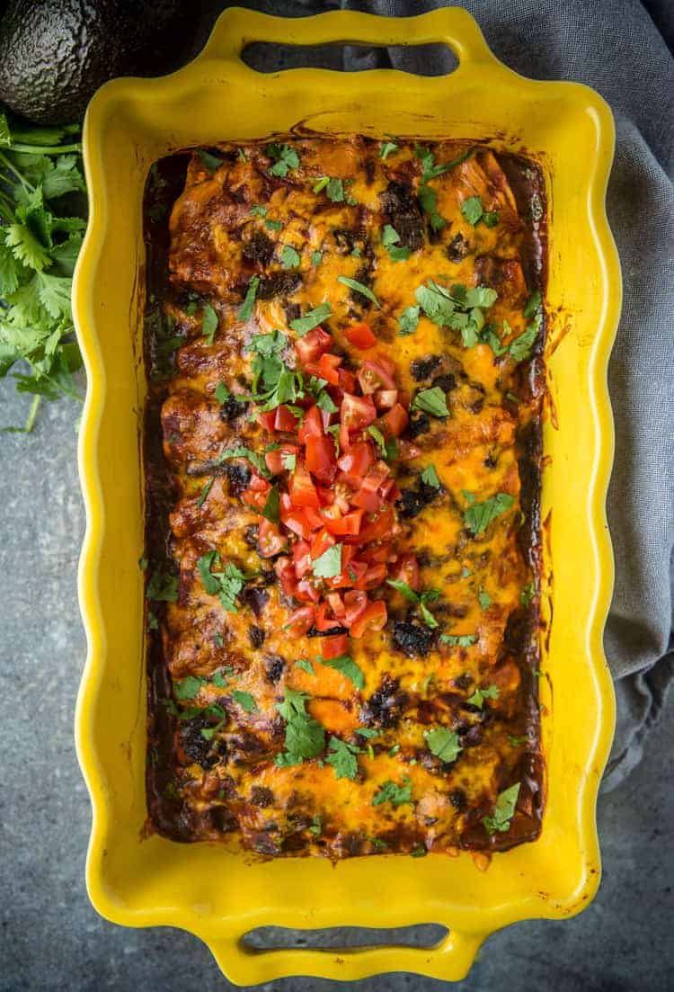 Beef Enchiladas Made with Smoked Brisket Vindulge