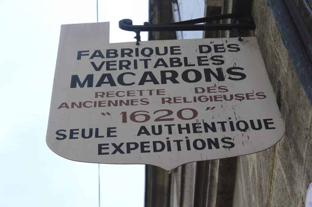 Macaron shop in Saint Emilion