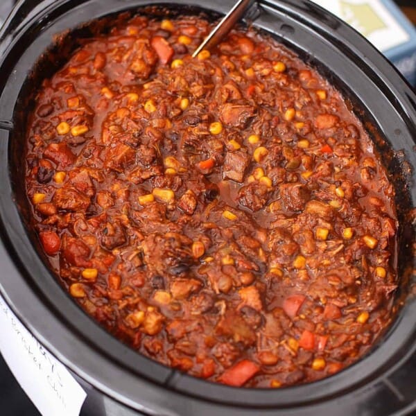 Smoked Beef Brisket Chili made with Leftover Brisket