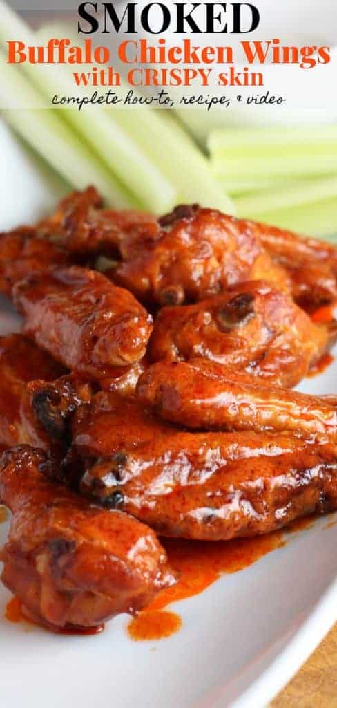 The Best Smoked Buffalo Chicken Wings (with Crispy Skin)