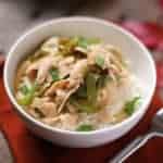 green chili turkey in a bowl