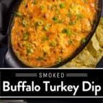 Smoked Buffalo Turkey Dip