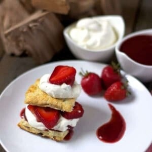 Smoked Strawberry Shortcake with Smoked Bacon Biscuits