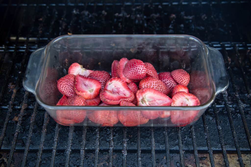 Smoked Strawberry Shortcake on Biscuits Vindulge