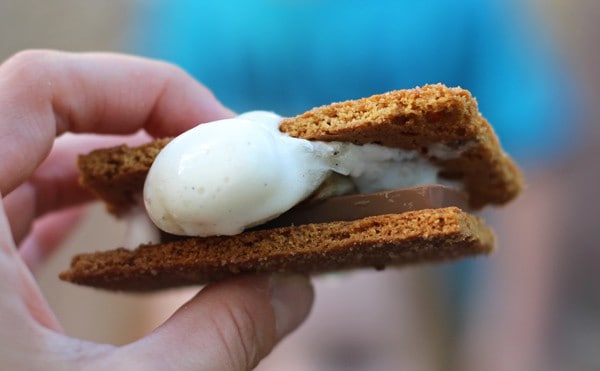 S'mores with Whole Foods Vanilla Bean Marshmallows