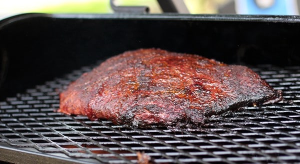 Perfect Smoked Brisket cooked on a smoker