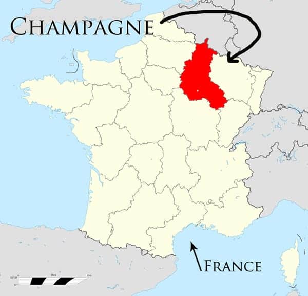 Champagne Region Map