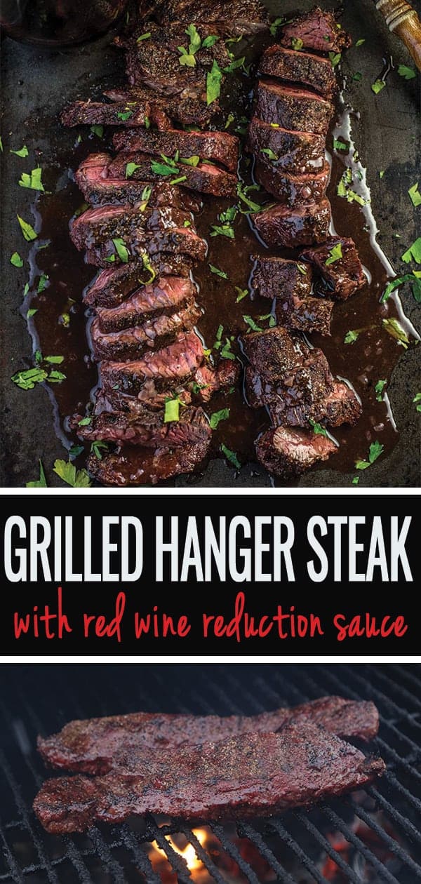 Grilled Hanger Steak Recipe with Red Wine Reduction Sauce - Vindulge
