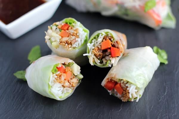 Smoked Pulled Pork Spring Rolls