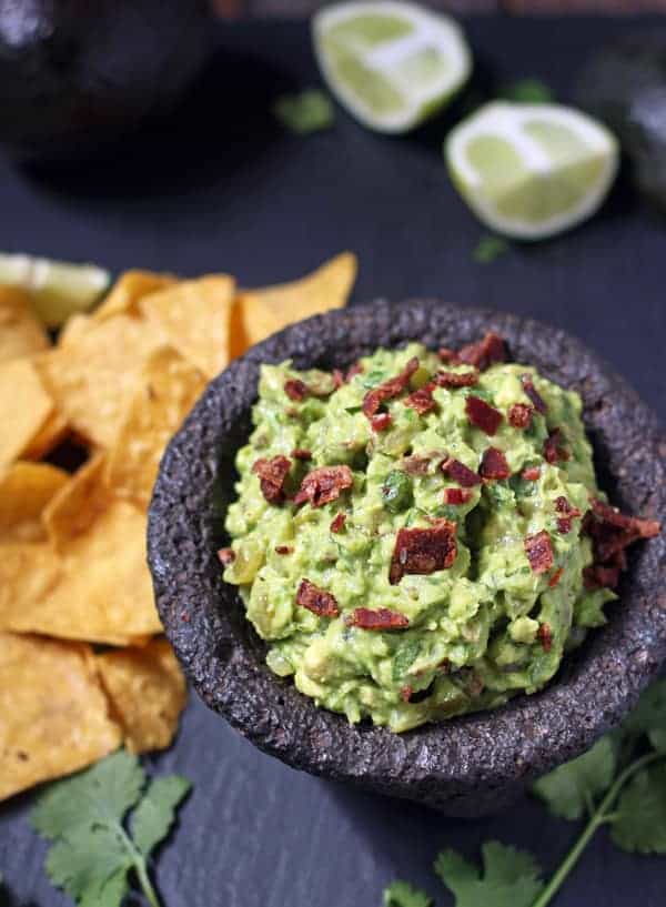 Smoked Bacon and Tomatillo Guacamole