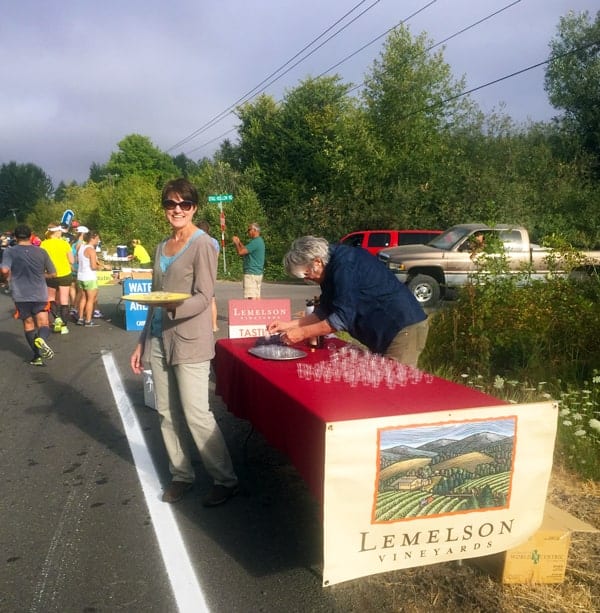 Lemelson Vineyards Wine Tasting  stop at the Oregon Wine Country Half Marathon