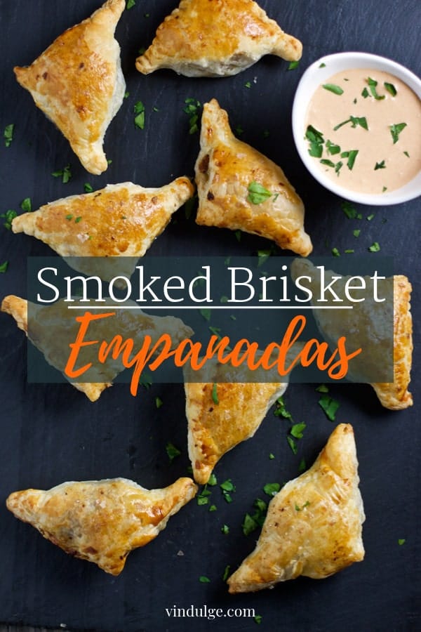 Smoked Brisket Empanadas Pinterest Image
