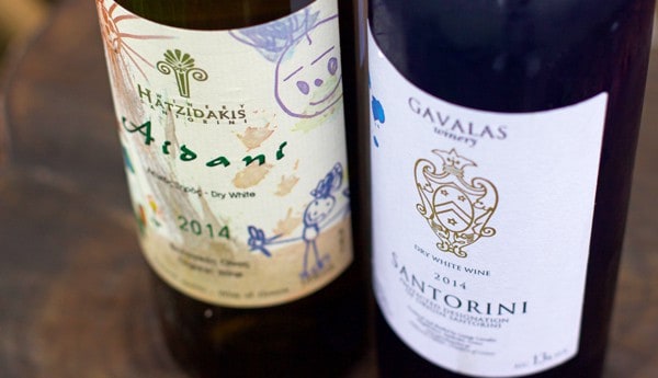 2014 Hatzidakis Aidani (Santorini, Greece), and 2014 Gavalas Santorini 'Dry White Wine' Assyrtiko (Santorini, Greece) 