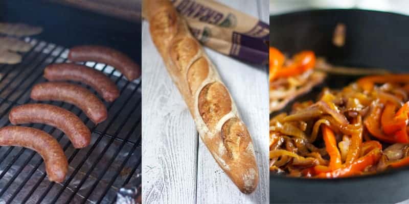 How to make awesome smoked sausage sandwiches with peppers and onions for a Super Bowl party!