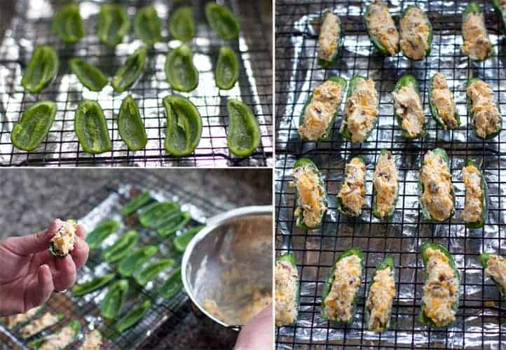 Step-by-step instructions on how to make jalapeño poppers