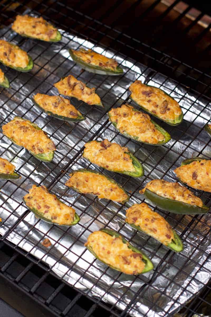 Cooking Jalapeno Poppers on a grill or smoker
