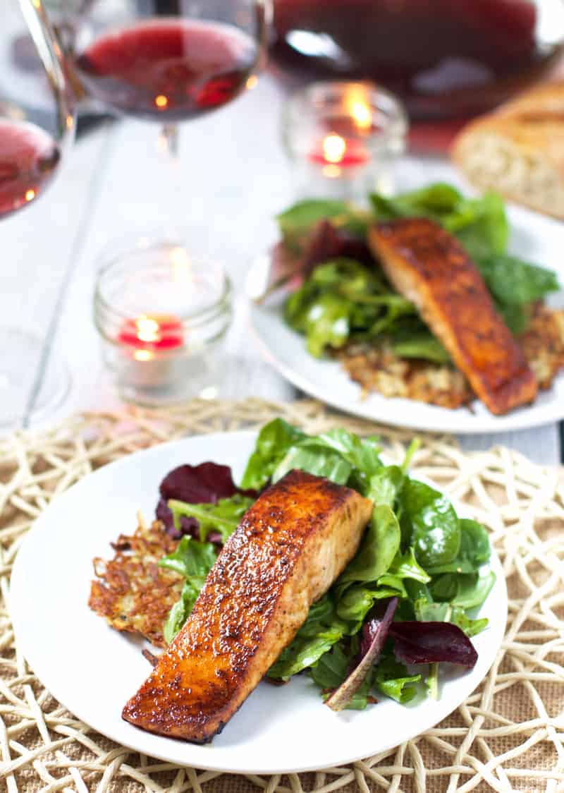 3 Course Grilled Salmon Dinner at Home on Wine4.Me Vindulge