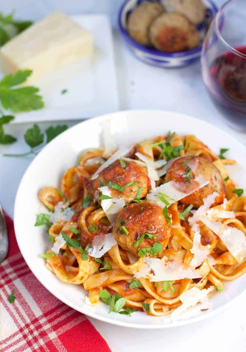 Turkey Meatballs with Bacon Paste
