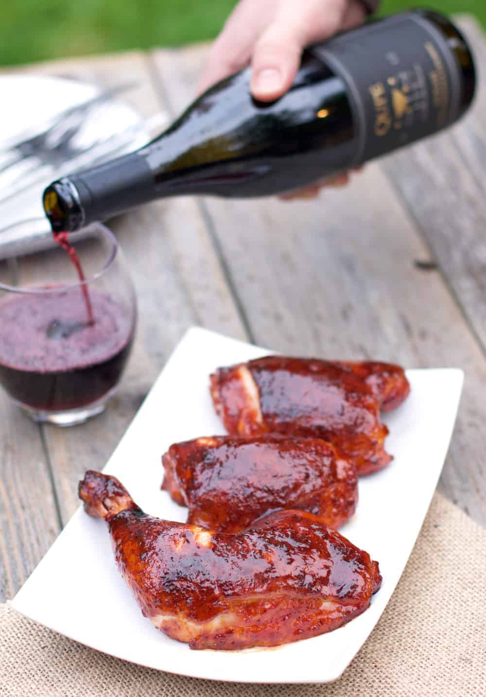 BBQ Glazed Chicken and Wine Pairing