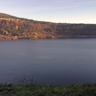 Columbia river view from the Columbia Gorge hotel.
