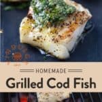 Grilled Cod with Chimichurri Sauce