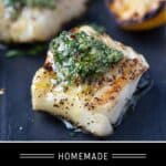 Grilled Cod with Chimichurri Sauce