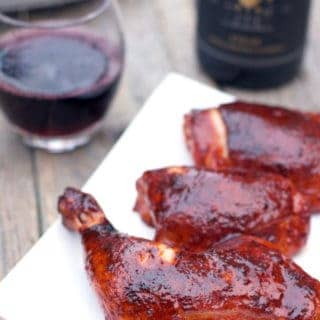 Glazed BBQ Chicken with Syrah