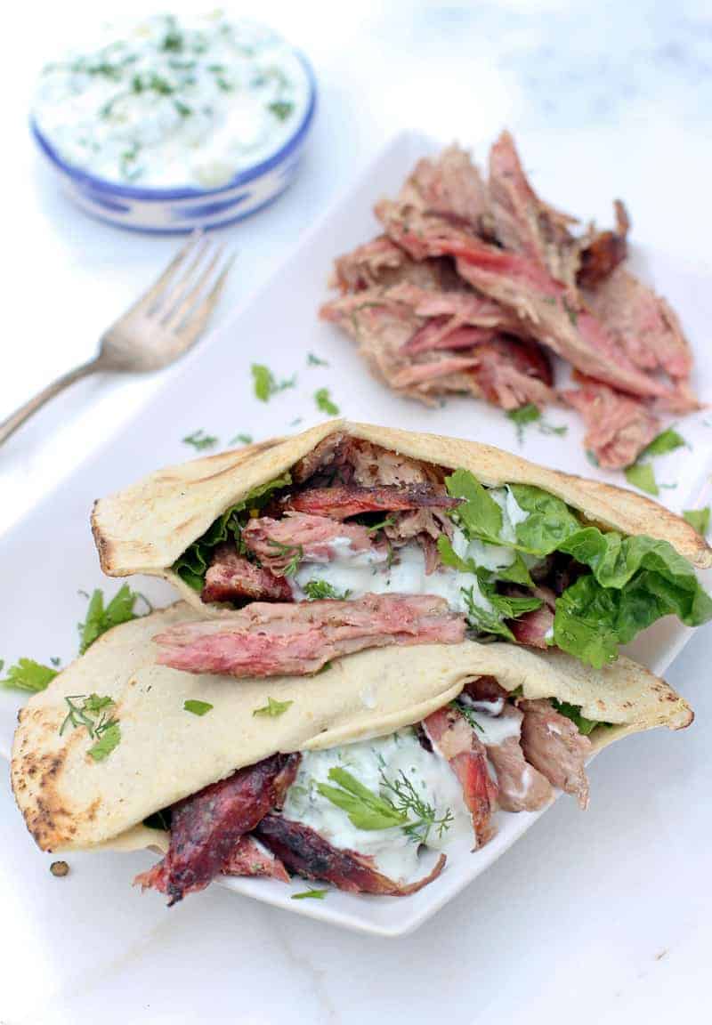 Smoked Lamb Pitas