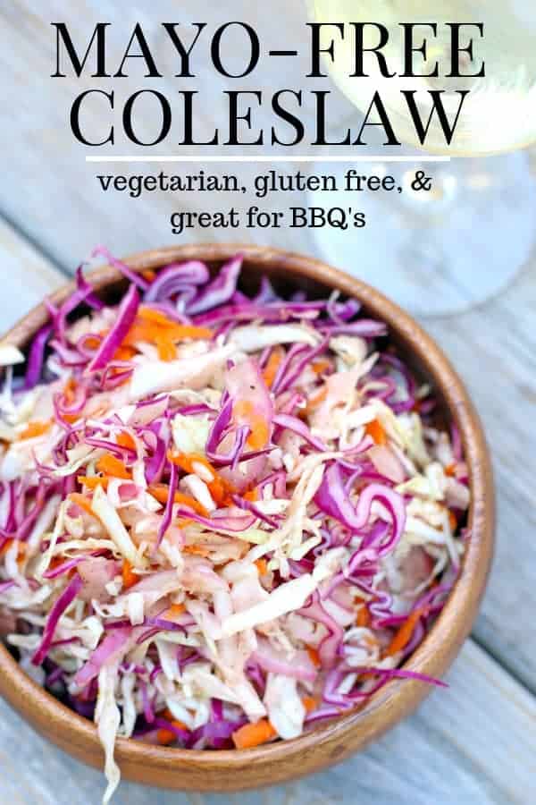 Mayo Free Coleslaw Pinterest Image