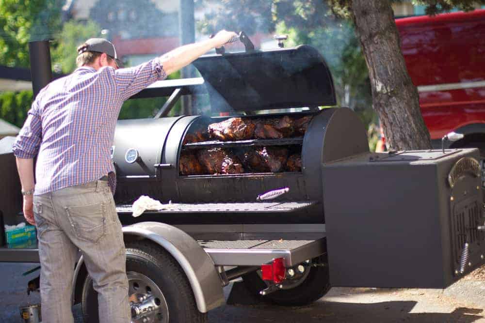 Cooking 32 Pork Butts (Pork Shoulder) on a Smoker for Catering Event