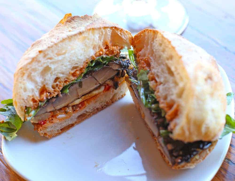 Portobello Sandwich at TeSóAria Vegan Thursday