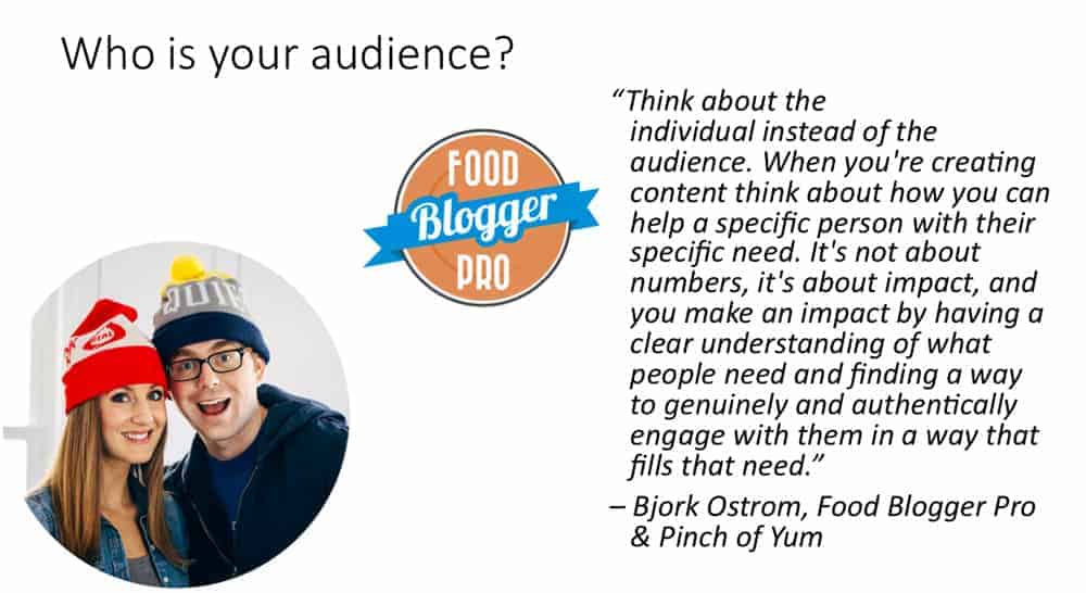 Bjork Ostrom Slide, Food Blogger Pro