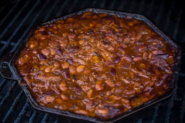 Cooking BBQ side dishes on the grill