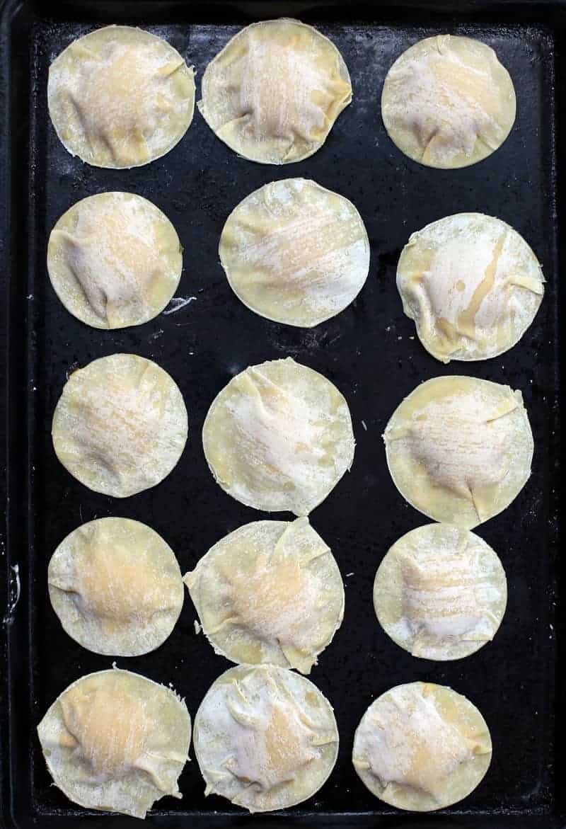 Making Pumpkin Ravioli with Wonton Wrappers