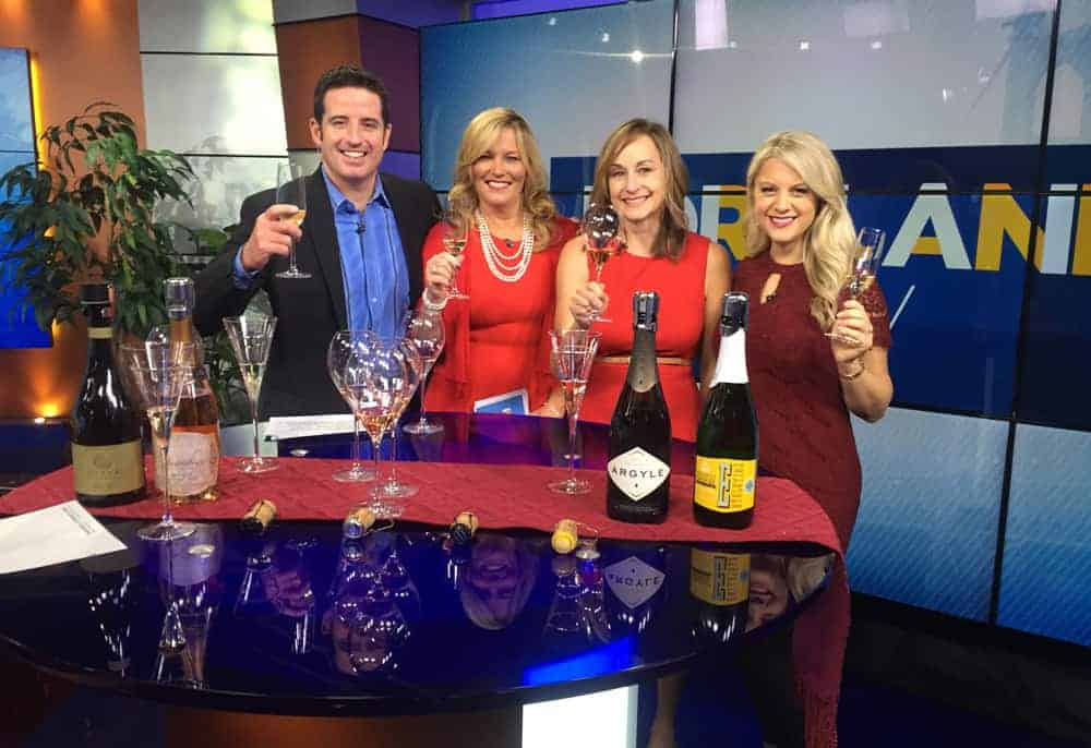 Mary Cressler Oregon Sparkling Wine segment on KGW Portland Today