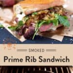Prime Rib Sandwich Pinterest Pin