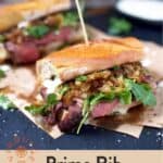 Prime Rib Sandwich Pinterest Pin