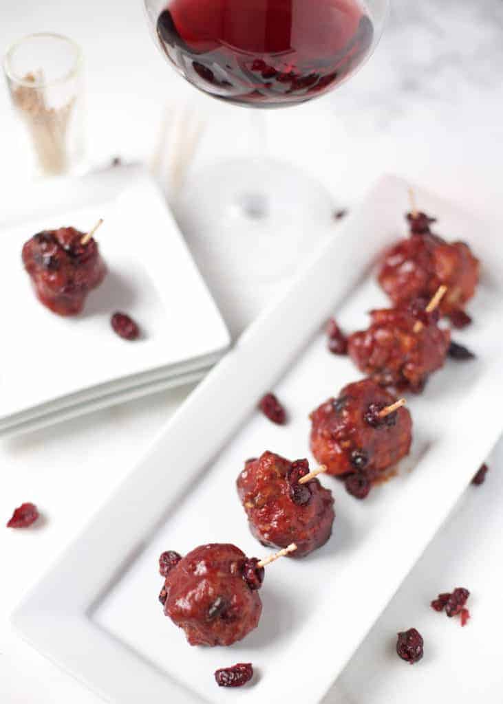 Smoked Cranberry Meatballs (in a Cranberry Red Wine Sauce) Vindulge