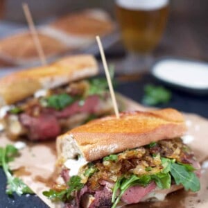 Smoked Prime Rib Steak Sandwiches. And incredible use for leftover prime rib