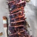 Smoked Ribs with Spicy Mango BBQ Sauce