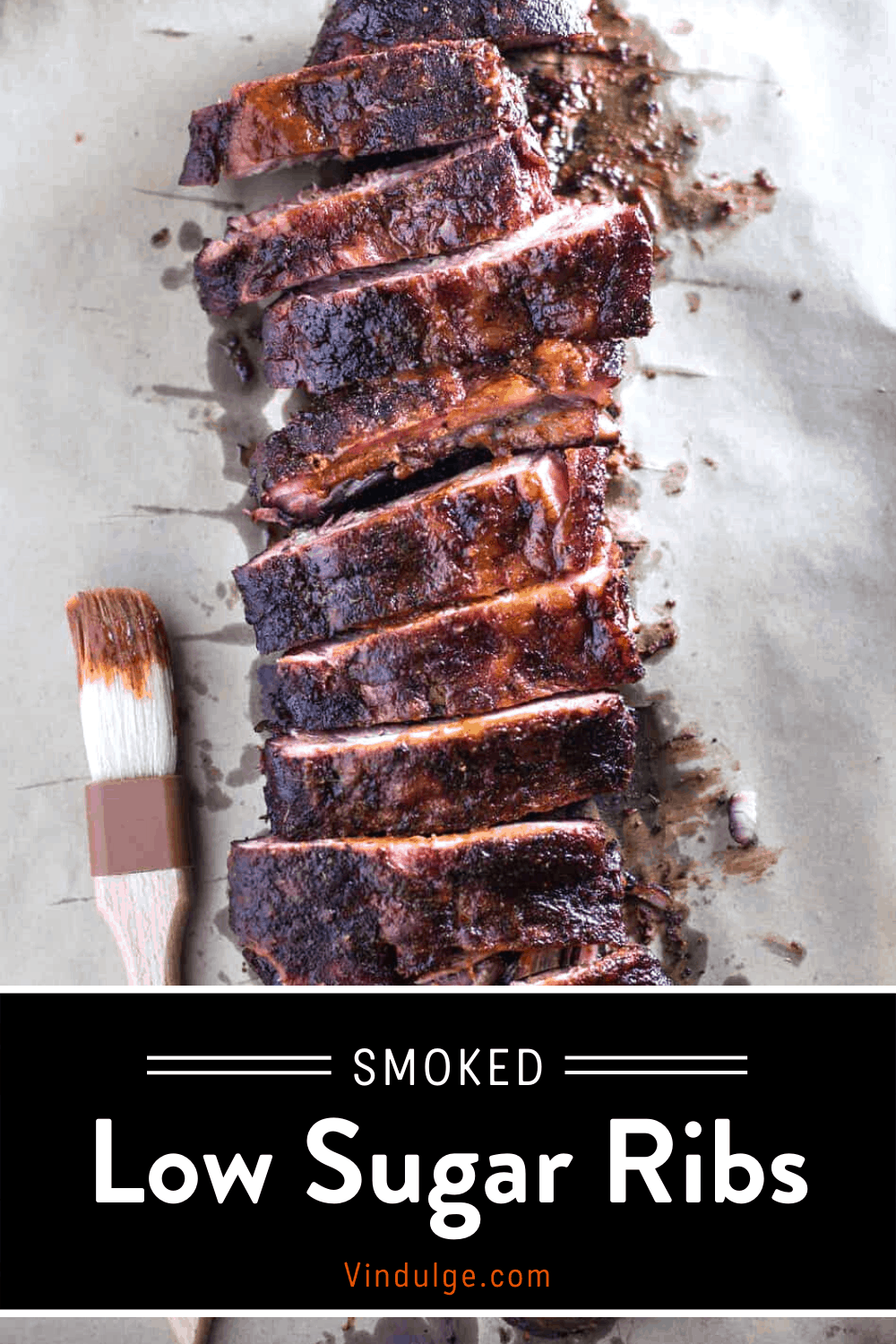 Smoked Ribs with Spicy Mango Low Sugar BBQ Sauce Vindulge