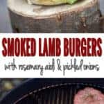 Smoked Lamb Burgers with Rosemary Aioli and Pickled Onions, and Wine Pairing