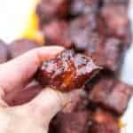 Smoked Pork Belly Burnt Ends