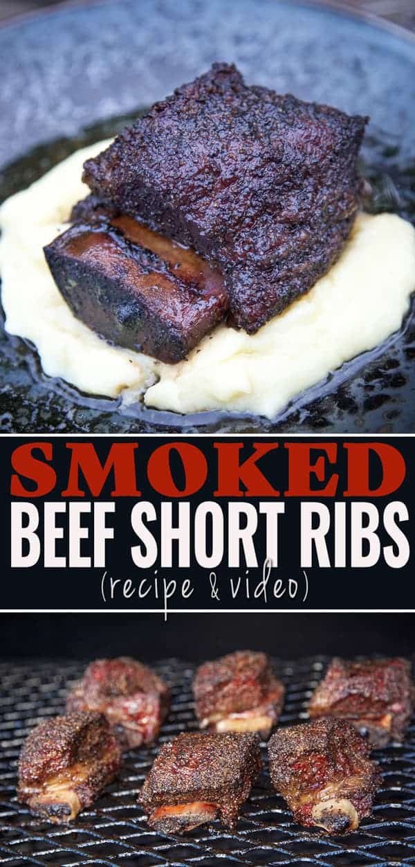 Smoked Beef Short Ribs Pinterest image