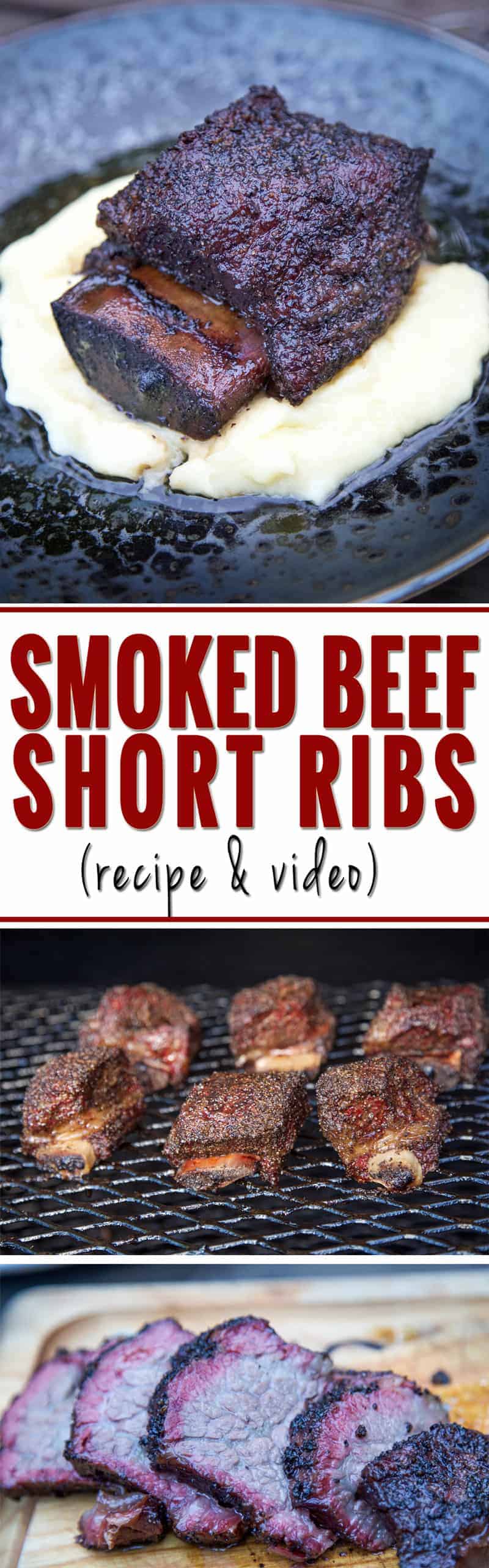 Smoked Beef Short Ribs, Red Wine Braised (recipe and video) Vindulge