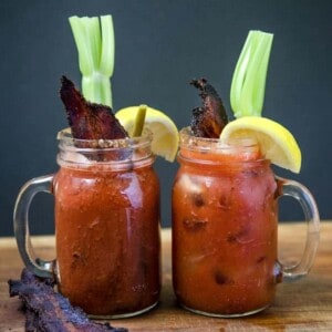 Smoked Bloody Mary with Smoked Bacon